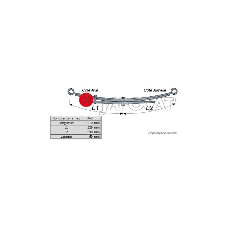 LAMES AR STANDARD 33LNA4 121CM