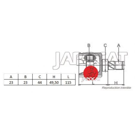 JOINT HOMOCINETIQUE INT AVG A10