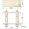 JUMELLE de LAMES de Suspension