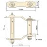 JUMELLE de LAMES de Suspension