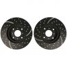 BRAKE DISC (Front, Pair, Dimpled & Slotted) (EBC)